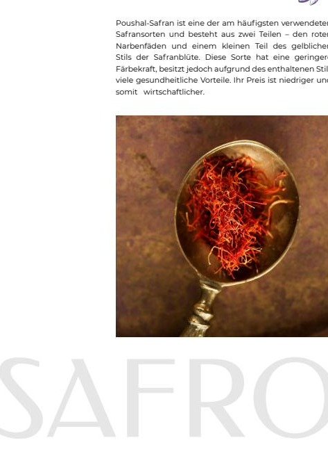 Sargol Safran in Schale